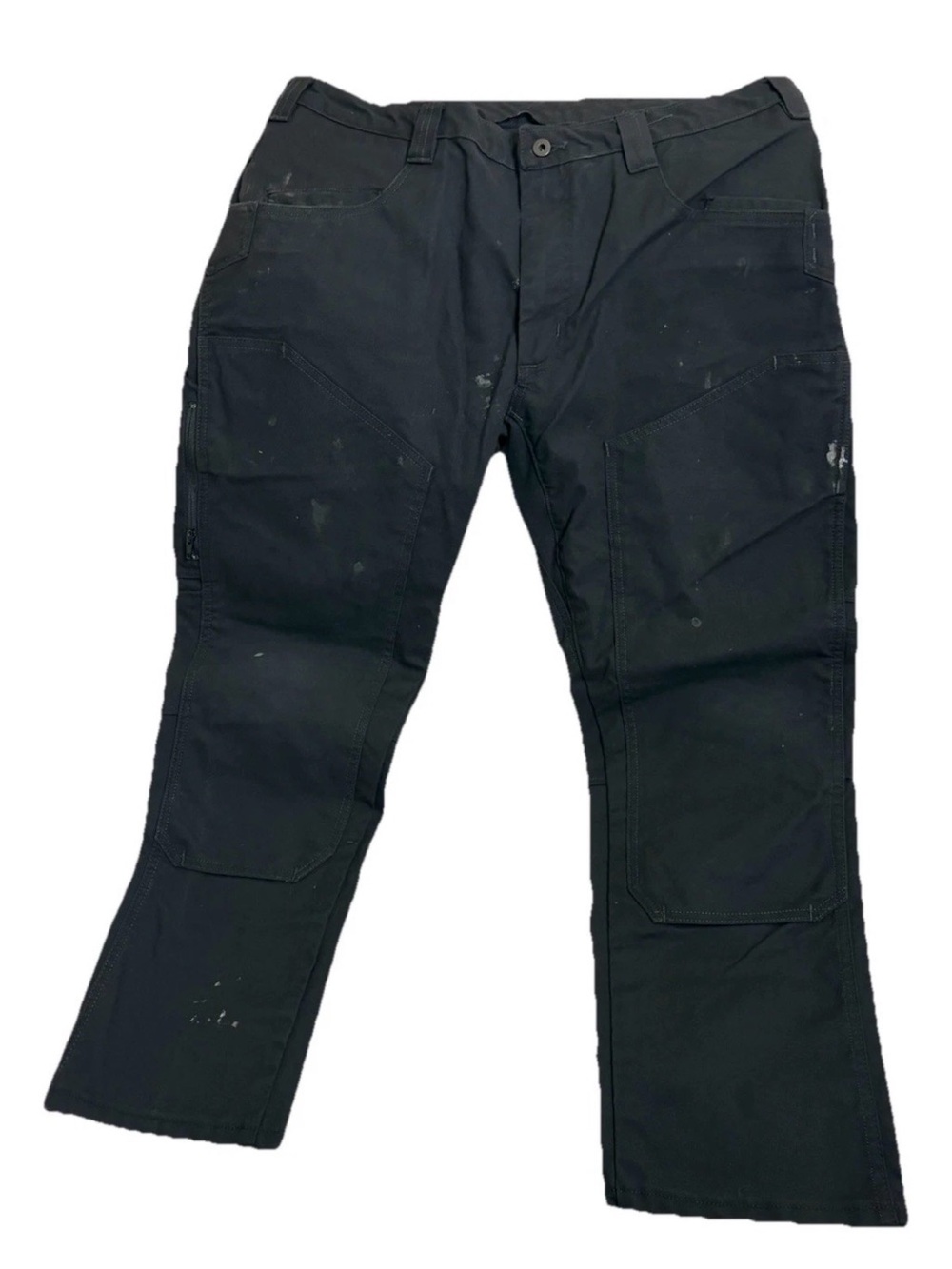 1620 USA Cordura Canvas DBL Knee Slim Fit Black Work Pants Men's Size 40x29